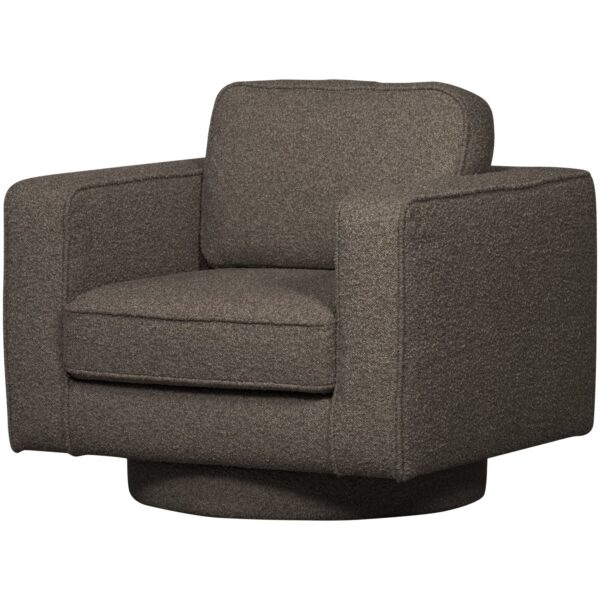 Fotel obrotowy LAZY boucle antracyt