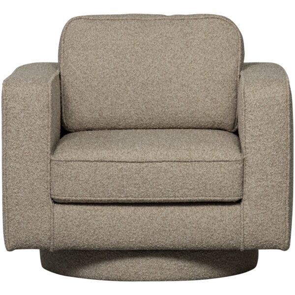 Fotel obrotowy LAZY boucle piaskowy