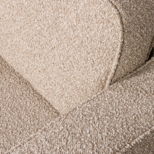 Fotel obrotowy LAZY boucle naturalny