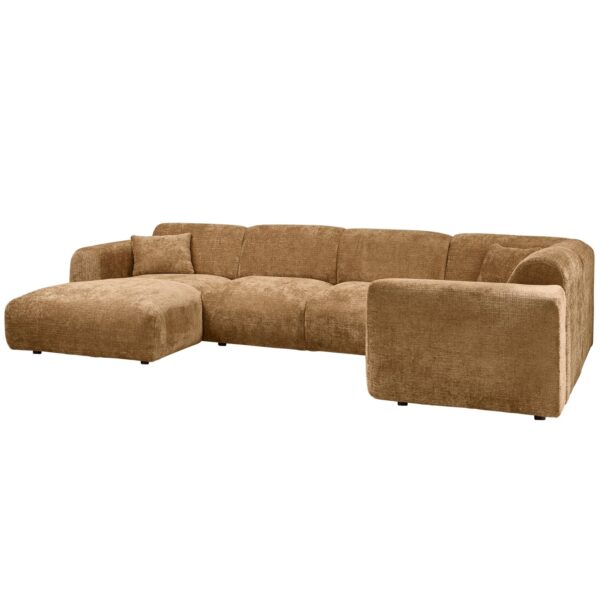 Sofa narożna prawa  CLOUD miodowy