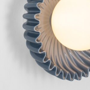 Kinkiet ceramiczny ETEL niebieski