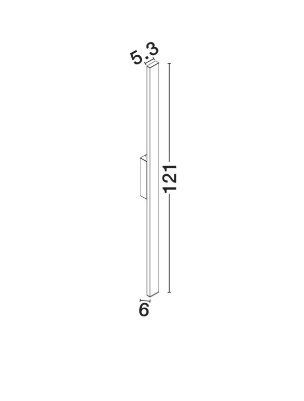 Kinkiet zewnętrzny OUL biały 121cm