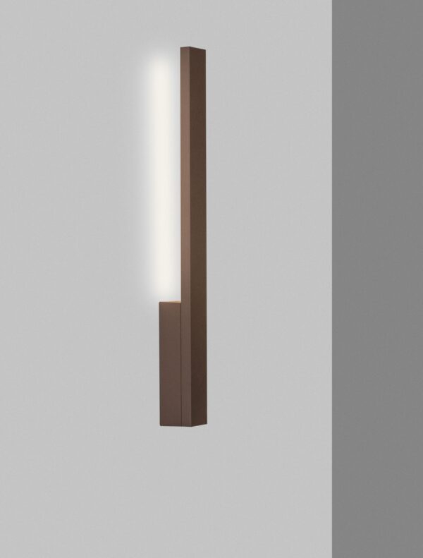 Kinkiet zewnętrzny SOS brązowy 61cm