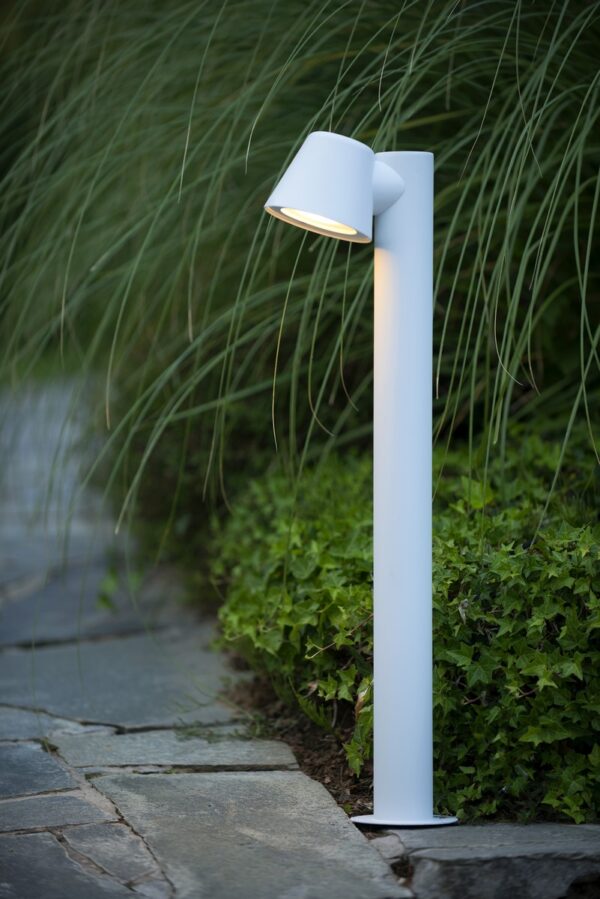 Lampa stojąca zewnętrzna INGO biała 70cm