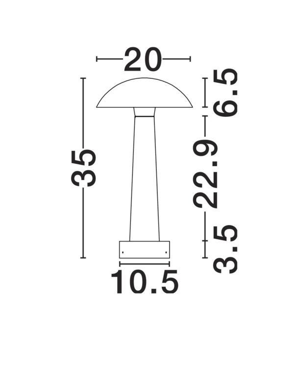 Lampa zewnętrzna URA piaskowiec 35cm