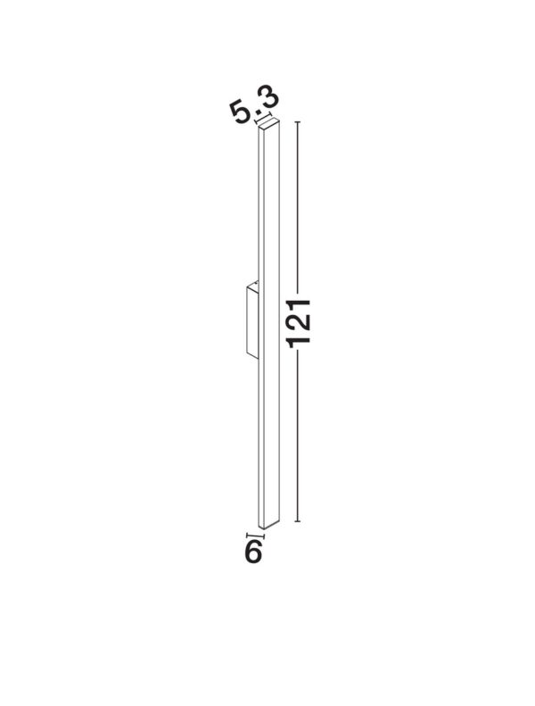 Kinkiet zewnętrzny OUL Brązowy 121cm