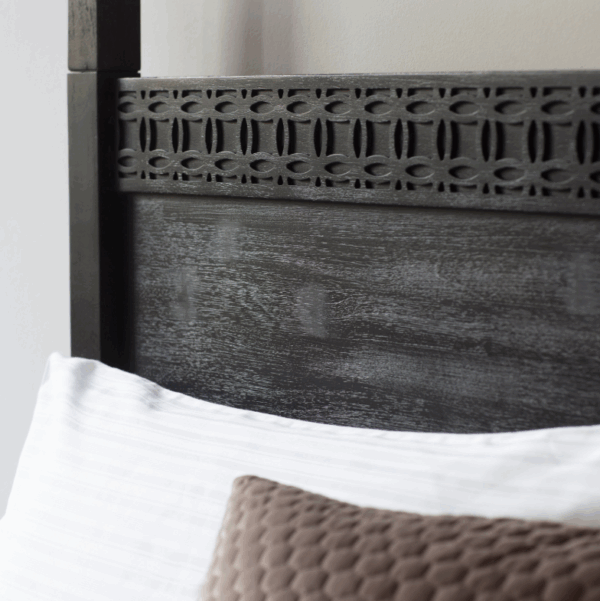 Łóżko BOHO 180cm czarne