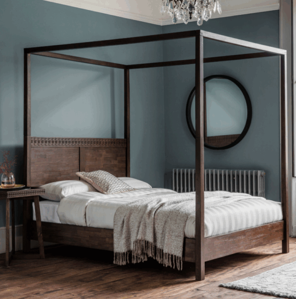 Łóżko BOHO 180cm brązowe