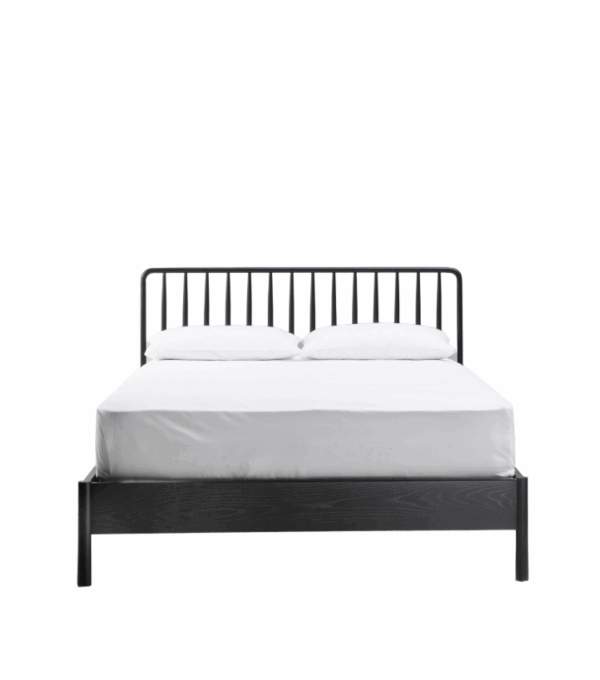 Łóżko Wycombe 150cm czarne