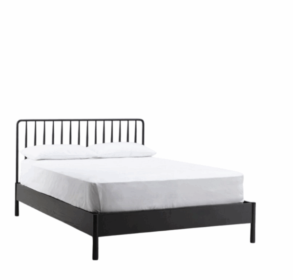 Łóżko Wycombe 150cm czarne