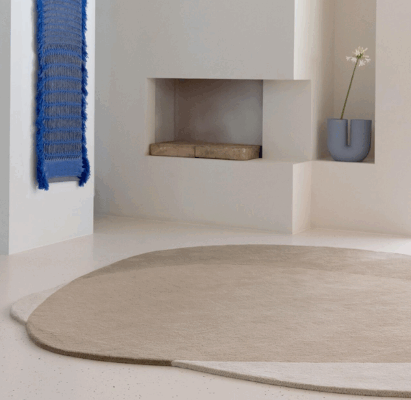 Beżowy Dywan Nieregularny - ELEMENT ARP NATURAL 087601