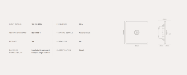 Grove Włącznik dźwigniowy w pojedynczej ramce nikiel