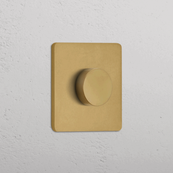 Grove Ściemniacz w pojedynczej ramce mosiądz