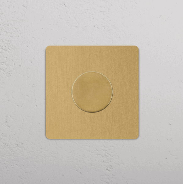 Grove Ściemniacz w pojedynczej ramce mosiądz