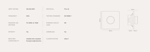 Grove Ściemniacz w pojedynczej ramce nikiel