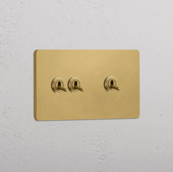 Grove Włącznik dźwigniowy 2+1 w podwójnej ramce