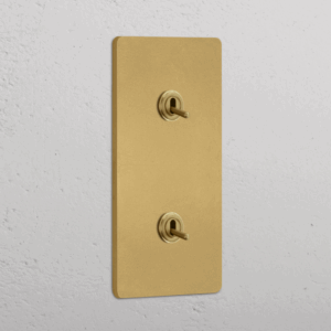 Grove Włącznik dźwigniowy x 2 w podwójnej ramce pionowej