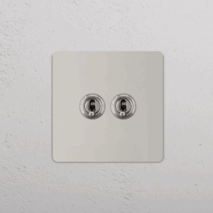 Grove Włącznik dźwigniowy x 2 w pojedynczej ramce nikiel