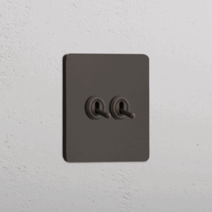 Grove Włącznik dźwigniowy x 2 w pojedynczej ramce brąz