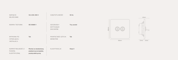 Grove Włącznik dźwigniowy x 2 w pojedynczej ramce brąz