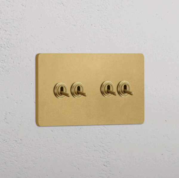 Grove Włącznik dźwigniowy x 4 w podwójnej ramce