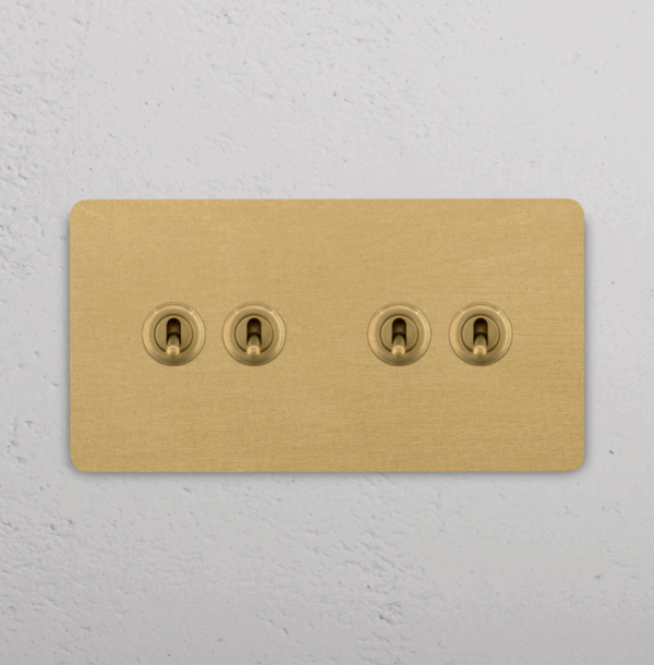 Grove Włącznik dźwigniowy x 4 w podwójnej ramce