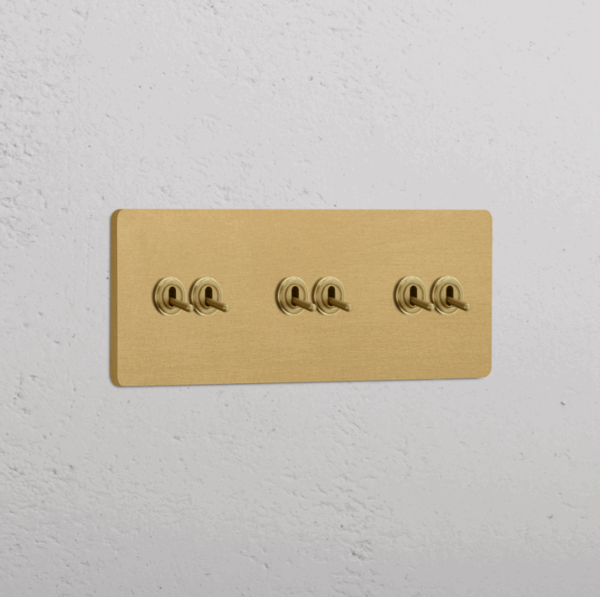 Grove Włącznik dźwigniowy x 6 w potrójnej ramce