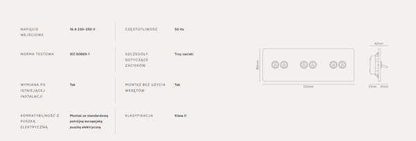 Grove Włącznik dźwigniowy x 6 w potrójnej ramce brąz