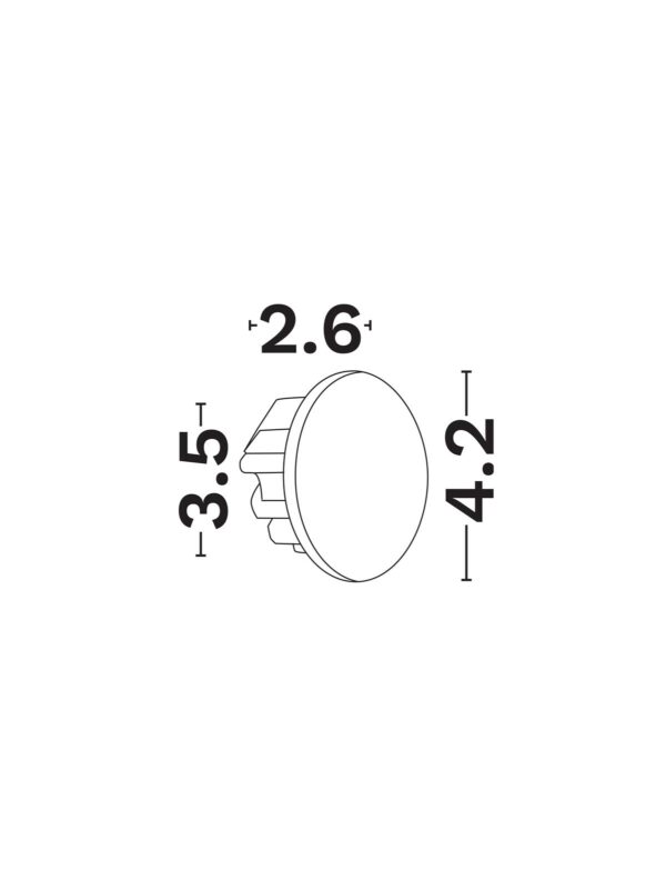 Lampka punktowa schodowa TRIUM okrągła