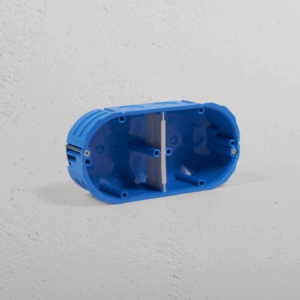 Podwójna europejska puszka elektryczna