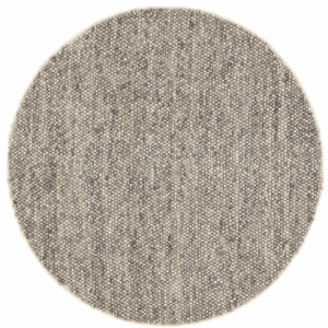 Szary Okrągły Dywan Pleciony - BUBBLES ANTRACITE ROUND R-1910