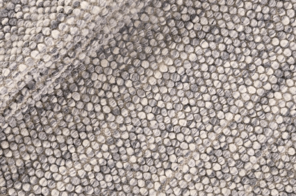Szary Okrągły Dywan Pleciony - BUBBLES ANTRACITE ROUND R-1910