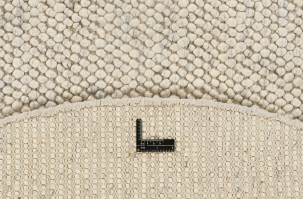 Szary Okrągły Dywan Pleciony - BUBBLES GREY ROUND R-1908