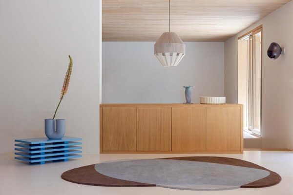 Dywan owalny ELEMENT CHAD BROWN-BLUE 087705