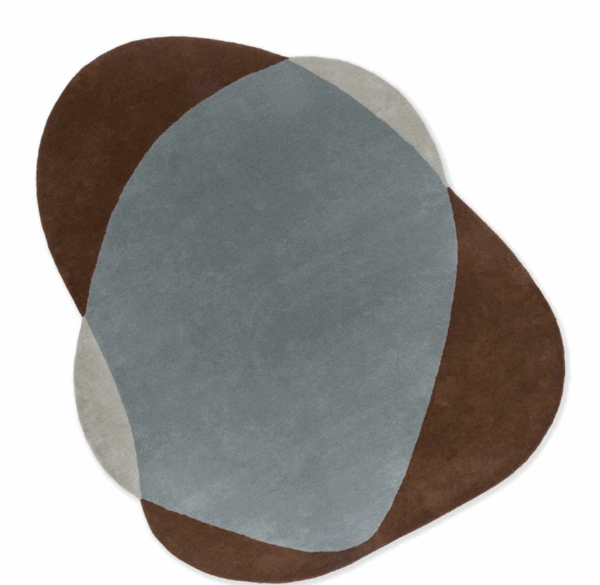 Dywan owalny ELEMENT CHAD BROWN-BLUE 087705