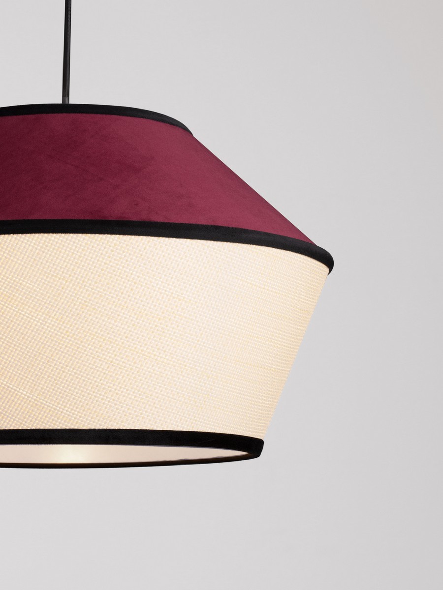 Lampa wisząca ELISS burgund