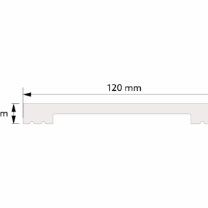 Lewe zakończenie boazerii angielskiej listwa BW001LT niemalowana